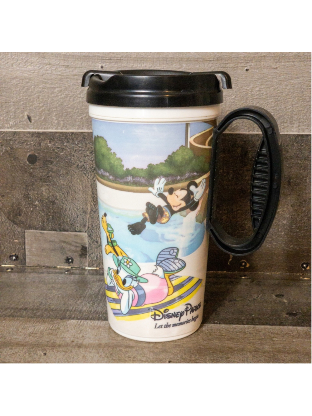 DISNEY PARKS VINTAGE WHIRLEY INSULATED CUP 16 oz MICKEY MINNIE GOOFY DONALD DUCK - Picture 9 of 9